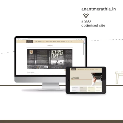 SEO optimized personal website design for author and thought leader