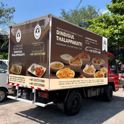 Vehicle branding and outdoor advertising campaign for restaurant brand in Tamil Nadu