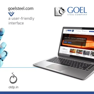 User friendly corporate website interface for steel manufacturing company